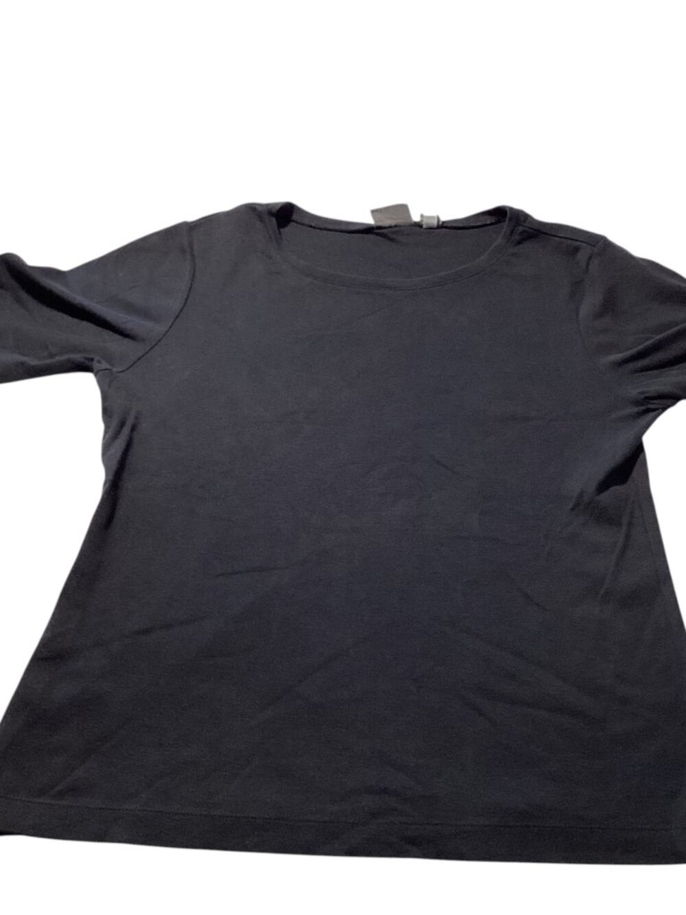 Auditions by Chico's, Short Sleeve Black Blouse, Size 2